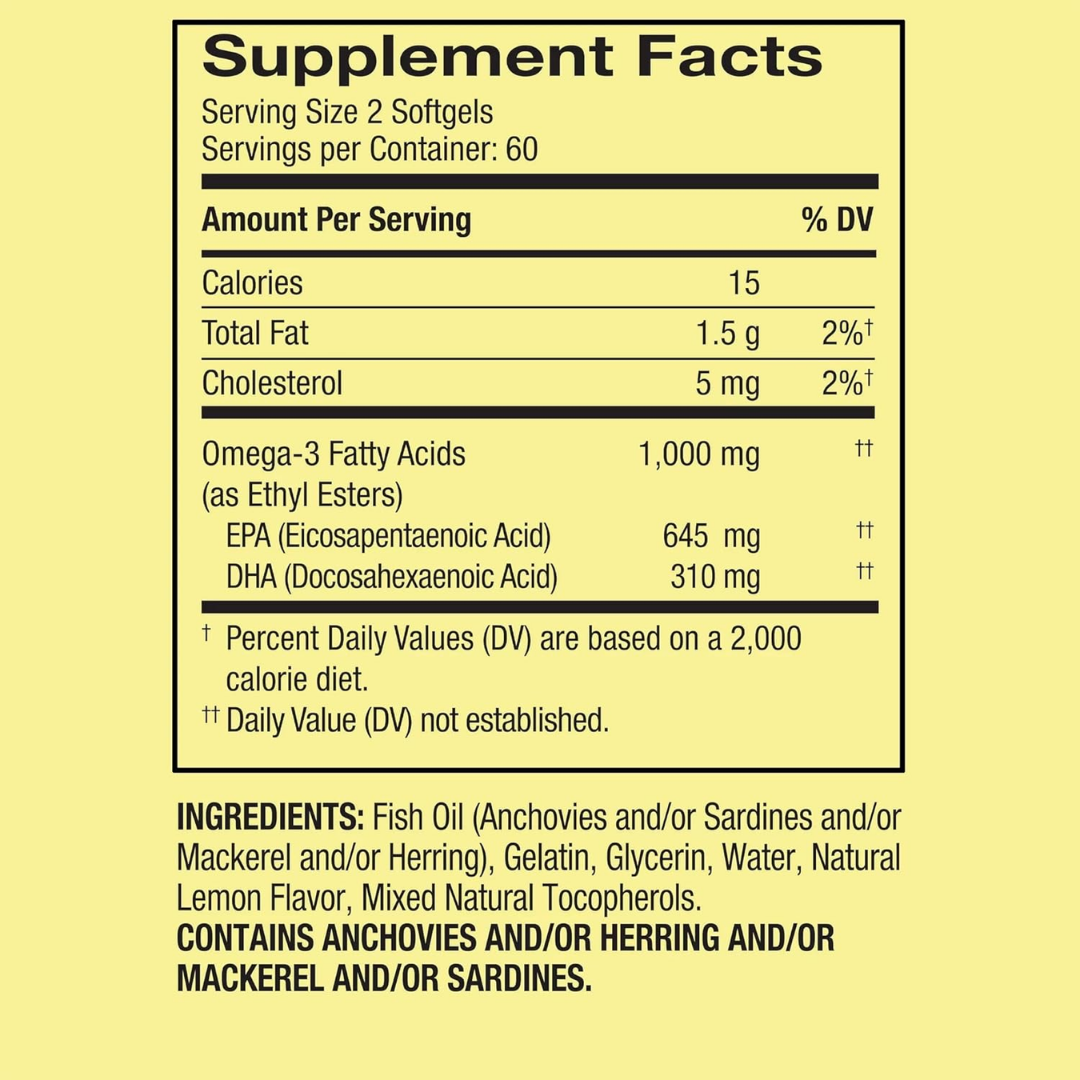 Omega 3 – Spring Valley (120 cápsulas)
