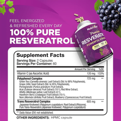 Resveratrol – Nutrivein (120 cápsulas)